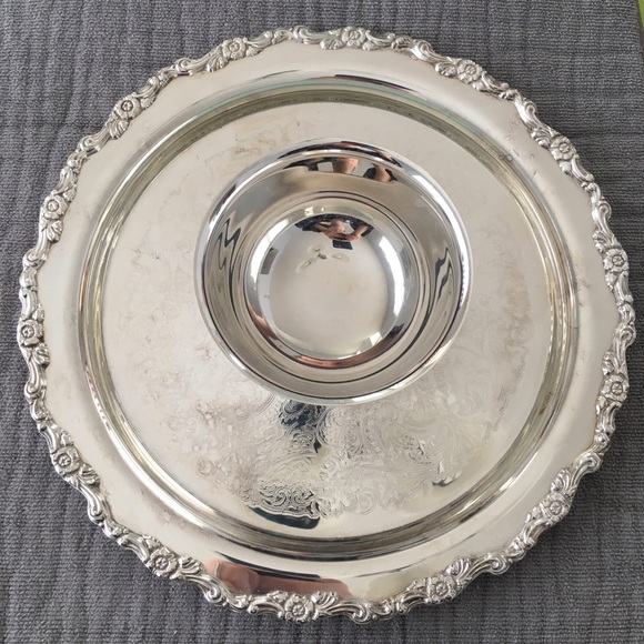 ONEIDA ROYAL PROVINCIAL CHIP & DIP SERVER TRAY.